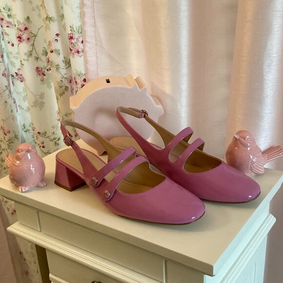 NWB Coach Winley Mary Jane slingbacks, sz. 8.5 - Picture 2 of 5